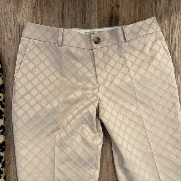 Ann Taylor Banana Republic Pants Women’s 10 Petite Animal Print Neutral Slacks 2 - Picture 4 of 14